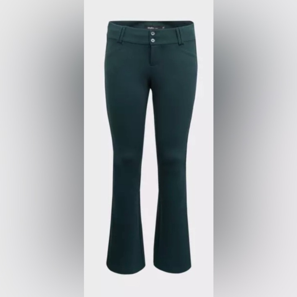 Torrid Studio Signature Stretch Dark Green Premium Ponte Trouser
